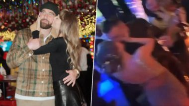 Lovebirds Taylor Swift and Travis Kelce Share Kiss on New Year's Eve, Video Goes Viral – WATCH