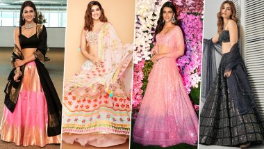 Kriti Sanon Has the Perfect Bridesmaid Wardrobe; Check Out Her Lehenga Choli Designs