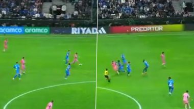 Video of 36-Year-Old Lionel Messi Dribbling Past Al-Hilal Players in Riyadh Season Cup 2024 Match Goes Viral