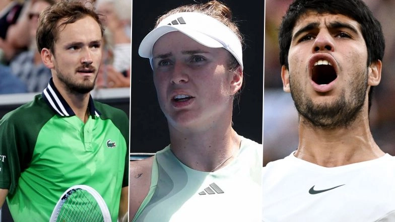Australian Open 2024 Day 9 Highlights Daily Round-up and Match Results: Daniil Medvedev, Hubert Hurkacz, Alexander Zverev, Carlos Alcaraz Advance to Quarter Finals, Victoria Azarenka Out, Elina Svitolina Retires