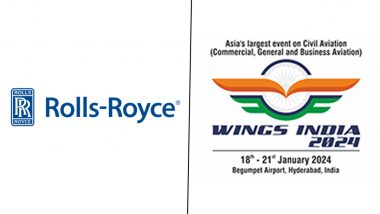 Rolls-Royce To Showcase ‘Power of Trent’ at Wings India 2024 Show To Be Held in Hyderabad From January 18