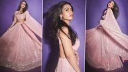 Nysa Devgan Dazzles in Manish Malhotra&rsquo;s Pink Lehenga, Twirls Into Elegance in Latest Instagram Post (View Pics)