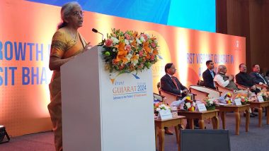 Vibrant Gujarat Global Summit 2024: India To Become World’s Third Largest Economy by 2027-28 With GDP Surpassing USD 5 Trillion, Says Finance Minister Nirmala Sitharaman