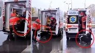 Pet Dog Tries to Get Inside Ambulance Taking Owner to Hospital, Chases it on Road; Medical Staff&rsquo;s Response Goes Viral (Watch Video)