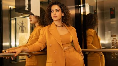 Sanya Malhotra Slays in Burnt Orange Pantsuit, Strikes Pose-Perfect Shots in Latest Instagram Photos!