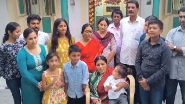 Karnataka: Family Members of Ram Lalla Idol Sculptor Arun Yogiraj Chant 'Ram Japa' Ahead of Ram Temple Consecration Ceremony (Watch Video)