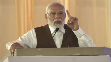 Andhra Pradesh: PM Narendra Modi Addresses Public at NACIN, Says 25 Crore People Escaped Poverty in 9 Years (Watch Video)