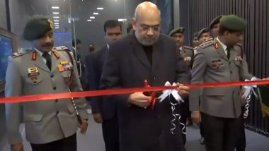 Amit Shah Inaugurates Cyber Security Operations Centre at Assam Rifles Campus in Shillong (Watch Video)