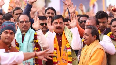 Ram Mandir Inauguration: Madhya Pradesh Celebrates Ram Lalla Idol Consecration With Devotional Chants; CM Mohan Yadav Offers Prayers at Orchha Temple