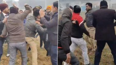 Cop Beaten in Maharajganj Video: Angry Lawyers Thrash Uttar Pradesh Police Personnel