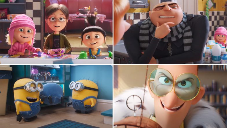 Despicable Me 4 Trailer: Steve Carrell’s Gru Returns With a Bang To Fight Against Revengeful Villain, Film To Hit Theatres on July 4 (Watch Video)