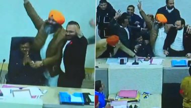 Chandigarh Mayoral Election 2024 Results: Ruckus Breaks Out After BJP's Manoj Sonkar Win Polls; AAP Alleges Foul Play (Watch Videos)
