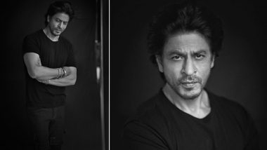 Shah Rukh Khan Looks Dashing in Black As He Turns Muse for Celeb Photographer Rohan Shrestha (View Pics)