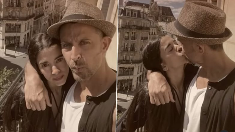 Hrithik Roshan Turns 50! Saba Azad Locks Lips With Birthday Boy in Romantic Video, Wishes the Fighter Star on His Special Day (Watch Video)