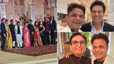 Ira Khan-Nupur Shikhare Wedding Reception: Rajpal Yadav Shares Series of Moments with Newlyweds, Sachin Tendulkar, Rekha & Dilip Joshi in Latest Insta Post (View Pics)