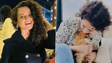 Kangana Ranaut Shares CUTE Glimpses of Her Furry Friend Pluto, Emergency Actress Says She Misses Her ‘Lil Bundle of Joy’ (Watch Video)