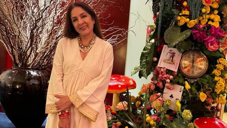 Neena Gupta Drops Her Unseen ‘Simple Wedding’ Picture with Husband Vivek Mehra; Can You Spot Masaba Gupta in This Throwback Click? (View Pic)