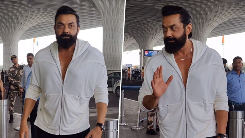 Bobby Deol Makes Stylish Entry at Mumbai Airport Post Animal Success Party, Jets Off to Mystery Destination (Watch Video)