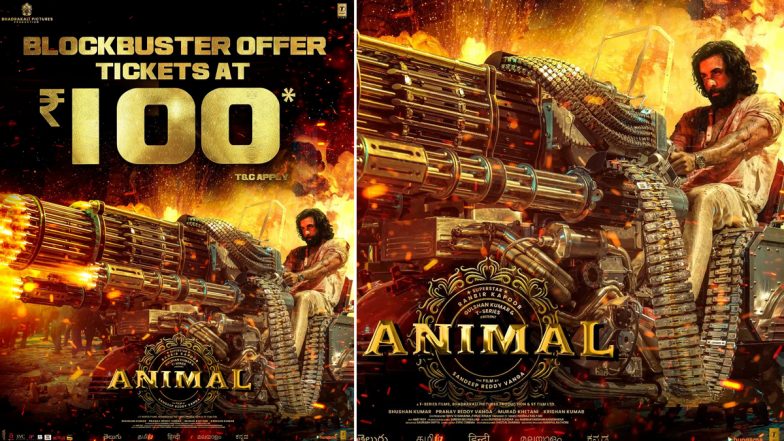 Animal: Makers of Ranbir Kapoor and Rashmika Mandanna-Starrer Slash Ticket Prices to Rs 100 as Special Offer!