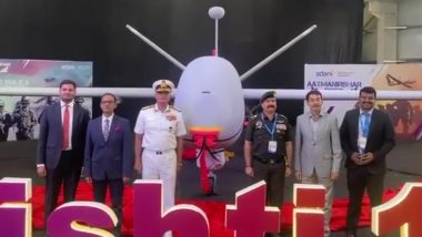 Adani Group Unveils First Indigenously-Manufactured Drishti 10 ‘Starliner’ Unmanned Aerial Vehicle for Indian Navy