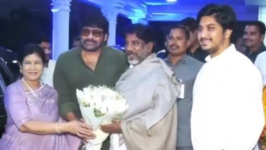 Chiranjeevi, His Wife Surekha Konidala Pay a Visit to Deputy CM Bhatti Vikramarka at His Residence in Hyderabad (Watch Video)