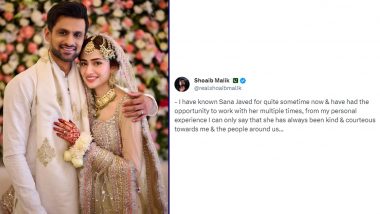 'From My Personal Experience....', Shoaib Malik's Old Post Praising New Wife Sana Javed Goes Viral After Duo Announce Marriage