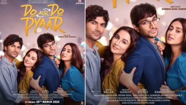 Do Aur Do Pyaar: FIRST LOOK Poster of Vidya Balan, Pratik Gandhi, Ileana D’Cruz and Sendhil Ramamurthy- Starrer Out; Movie To Release on March 29!