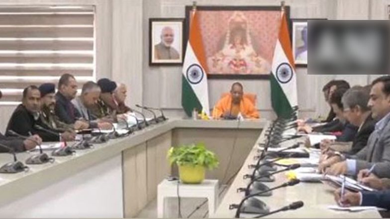 Ram Mandir Consecration Ceremony: Uttar Pradesh CM Yogi Adityanath Holds Meeting With Officials Ahead of Ayodhya Temple Inauguration