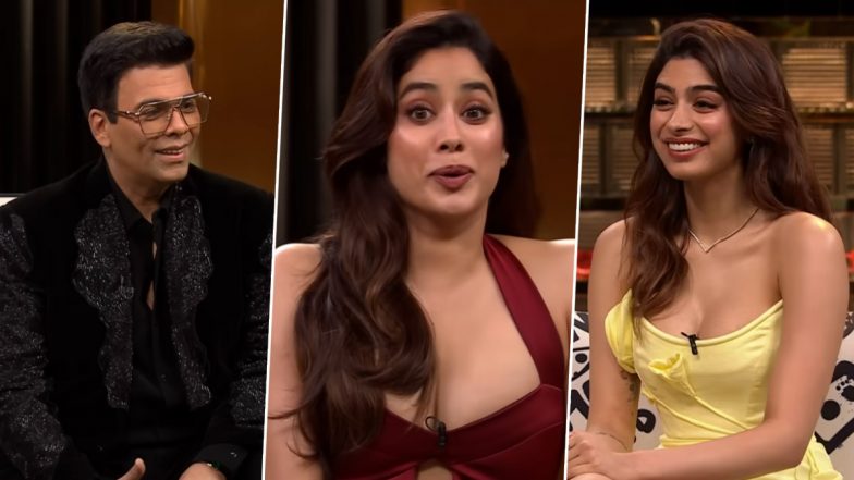 Koffee With Karan Season 8: Janhvi Kapoor Recalls Her Younger Sister Khushi Comforting Her After Their Mom Sridevi’s Death (Watch Promo Video)