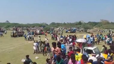 Jallikattu in Tamil Nadu: Two Persons Gored to Death at Bull Taming Event Venue at Siravayal (Watch Video)