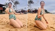 Rakul Preet Singh Sizzles in Printed  High-Waist Swimwear, Beachside Fun Captured in Latest Pics!