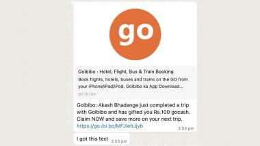Goibibo Shares Trip Notification of Man With His Contact List, Faces Backlash; Flyer Shares 'Scary' Experience on X (See Post)
