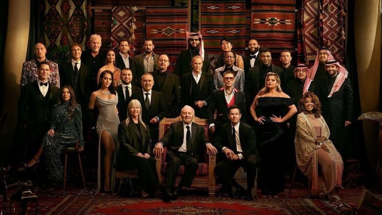 Salman Khan Drops Iconic Group Picture Also Featuring Alia Bhatt, Anthony Hopkins, Mark Wahlberg, Zack Snyder, John Cena and Others (See Pic)