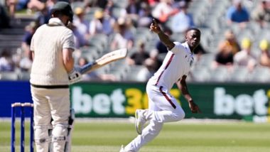 Shamar Joseph Becomes 23rd Men's Player To Claim Wicket On Opening Delivery in Tests, Accounts for Steve Smith During AUS vs WI 1st Test 2024 Day 1 (Watch Video)