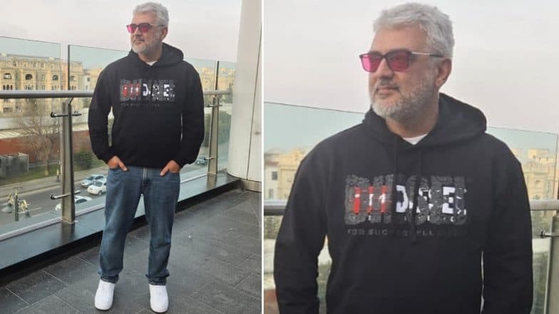 Vidaa Muyarchi: Ajith Kumar Rocks Super Casual Look While Shooting for His Next in Azerbaijan (See Pic)