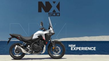 Honda NX500 Launched in India With 471cc Liquid-Cooled Parallel-Twin Engine; Know Specifications, Features, Price and Delivery Details