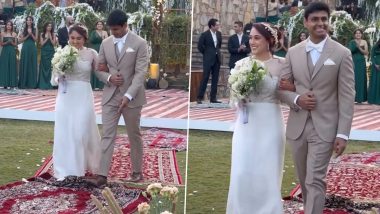 Ira Khan and Nupur Shikhare Tie the Knot in Traditional Christian Ceremony in Udaipur (Watch Video)