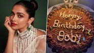 Deepika Padukone Shares Photo of Her 38th Birthday Cake, Writes &lsquo;Thank You for All the Love&rsquo; (View Pic)