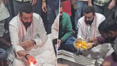 Sanjay Dutt Performs Pind Daan at Vishnupad Temple in Gaya for His Parents and Ancestors (Watch Video)