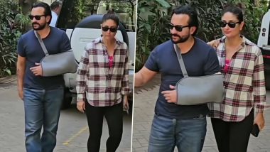 Saif Ali Khan Discharged From Hospital Post Successful Tricep Surgery, Actor Returns Home With Wife Kareena Kapoor – Watch Video