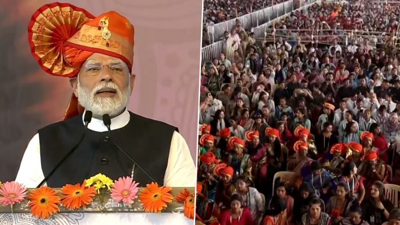 'Man Who Filled India With New Energy’: PM Narendra Modi Hails Swami Vivekanand While Addressing Rashtriya Yuva Mahotsav in Nashik (Watch Videos)