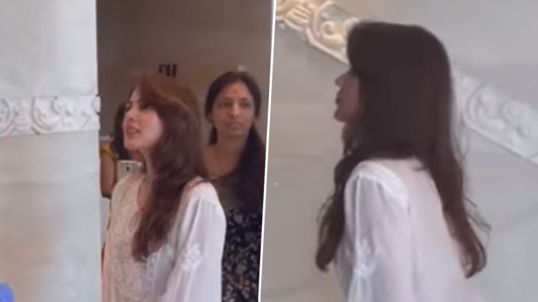 Rhea Chakraborty's Spiritual Start to 2024; Viral Video Captures Actress Seeking Blessings at Dubai Temple