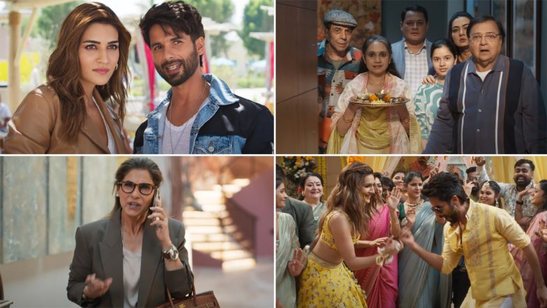 Teri Baaton Mein Aisa Uljha Jiya Trailer: Shahid Kapoor and Kriti Sanon’s Chemistry Is Smokin’ Hot in This Human-Loves-Robot Romcom (Watch Video)