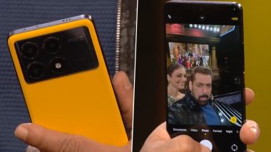 Salman Khan Showcases 'POCO X6 Pro' During Big Boss 17 'Weekend Ka Vaar', Announces Contestants Will Get New POCO Smartphone (Watch Video)