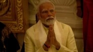 Ram Mandir Pran Pratishtha Ceremony: PM Narendra Modi Leads Rituals in Traditional Outfit at Ram Temple in Ayodhya (See Pics and Video)