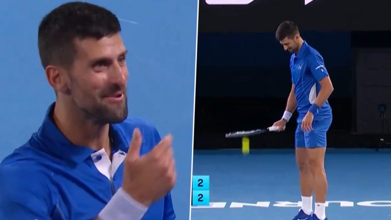 Novak Djokovic Involves in Heated Argument With A Spectator During Australian Open 2024 Match Against Alexie Popyrin, Video Goes Viral