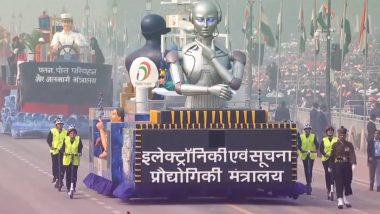 Republic Day 2024: Ministry of Electronics & IT Tableau Shows India Leveraging AI in Healthcare, Logistics & Edu and Advancement Made in Electronics Manufacturing (Watch Video)