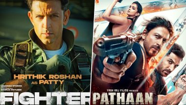 Fighter vs Pathaan Box Office: Shah Rukh Khan's Film Outflies Hrithik-Roshan's Aerial Actioner By Miles in Their Opening Weekend Collections!