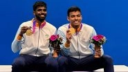 Badminton Duo Satwiksairaj Rankireddy-Chirag Shetty Receive Prestigious Major Dhayan Chand Khel Ratna Award 2023 From President Droupadi Murmu