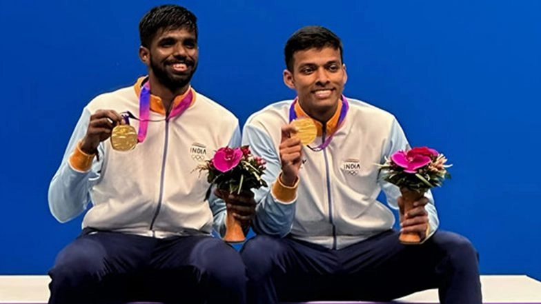 Badminton Duo Satwiksairaj Rankireddy-Chirag Shetty Receive Prestigious Major Dhayan Chand Khel Ratna Award 2023 From President Droupadi Murmu